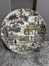 Vintage Myotts The Hunter Plate 26.5 cm Staffordshire Ware