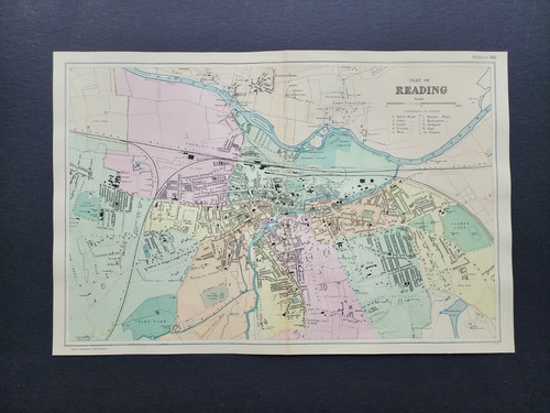 Antique 1903 large map - 1903,