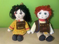 Vintage Rosie & Jim Rag Dolls