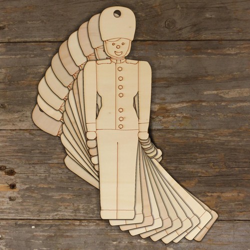 10x wooden toy - 10x, soldier