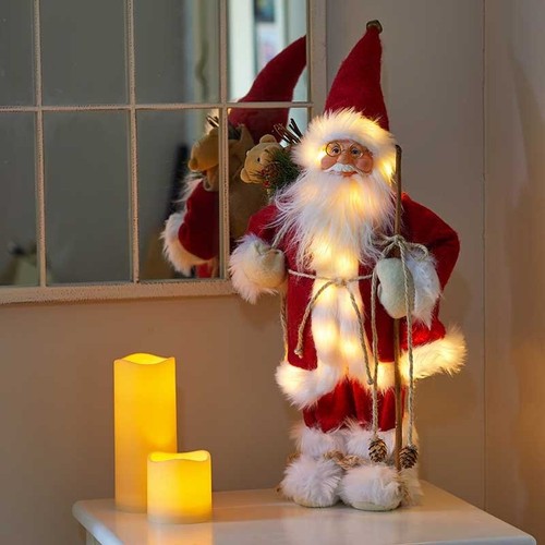 Santa led decoration standing - santa,
