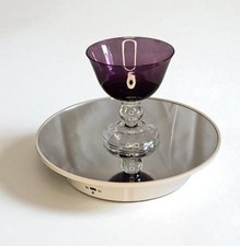 Victorian Amethyst by Fostoria Low Sherbert Dish 3 7/8" tall 3.5" across top.