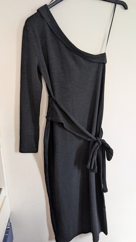 Black zara one shoulder - , midi