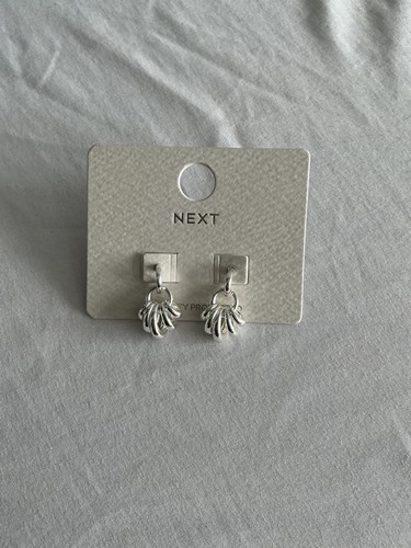 Next silver chunky hoop - silver, drop
