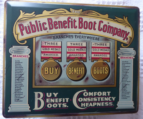 Vintage metal tin box - , made