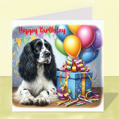 Springer spaniel dog birthday - springer,