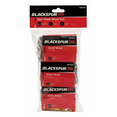 6pc steel wire wool set - 6pc,