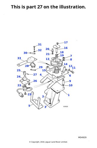 10x jaguar spring pin xjsc - jaguar, 3.6