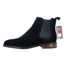M&S Mens Suede Leather Pull-On Chelsea Boots With Dura Heel Mens RRP £80.00