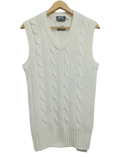 Slazenger white cable knit - slazenger,