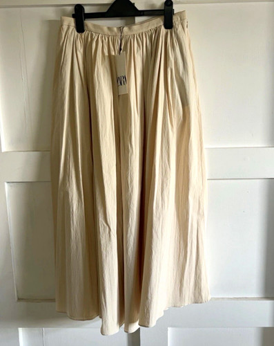 Zara beige pleated - beige,