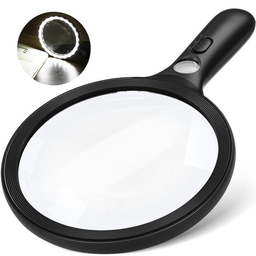 Large magnifying glass with - glass,
