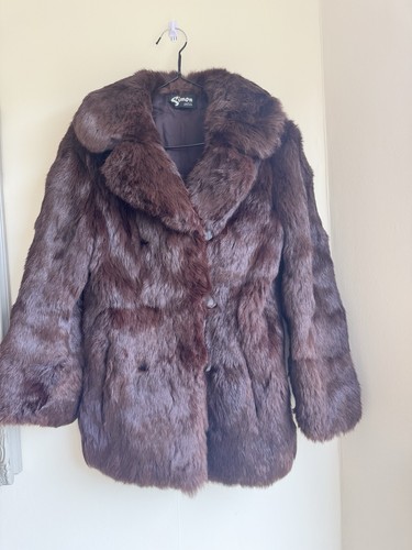 Genuine rabbit fur coat - rabbit,