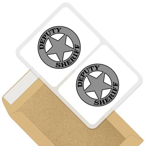 Rectangle stickers 10cm bw - 2, x