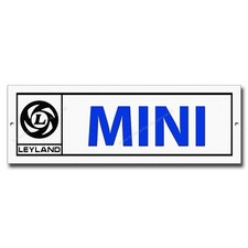 LEYLAND MINI METAL SIGN -