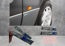 For Mercedes W201 W124 C124 A124 190e Sportline Cosworth Amg Emblem badges 2 Pc