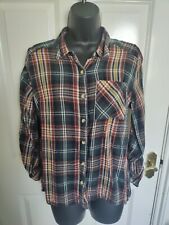 Brown, Grey And Yellow Checked Shirt, UK Size 10, Primark