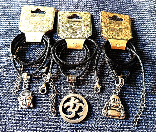 Tibetan silver pendants - 3,