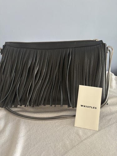 Medium leather whistles bag - leather,