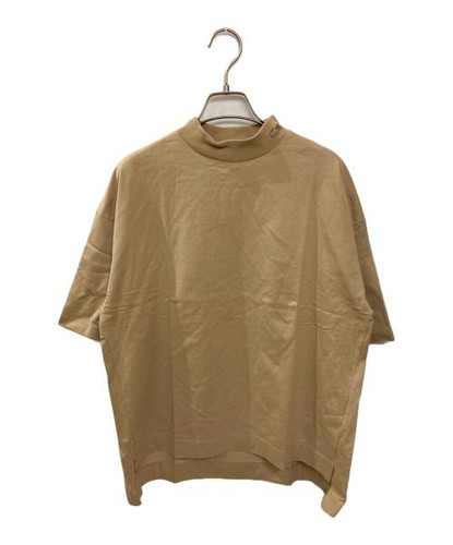 Lacoste women beige mock tee - beige,