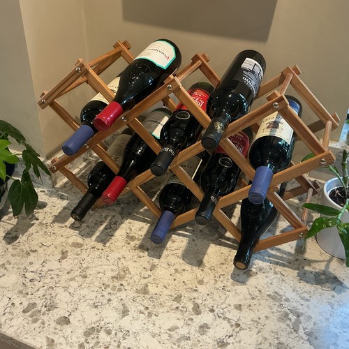 Vintage accordion wine rack - vintage,