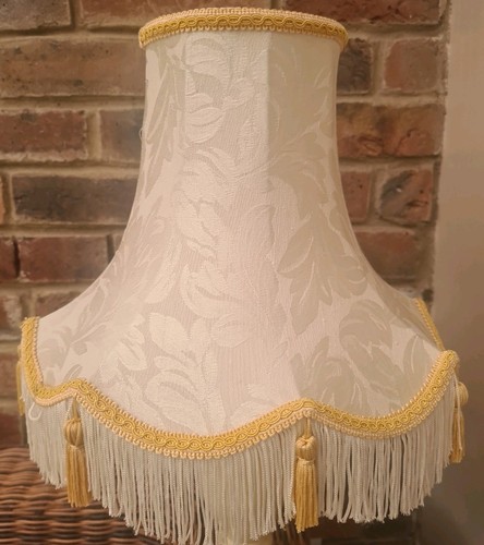 Vintage lamp shade - lamp, cream