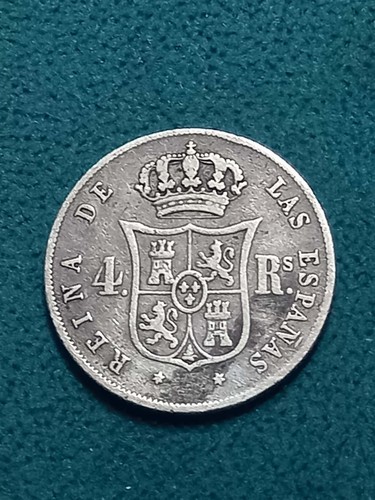 1852 spain reales silver - spain,