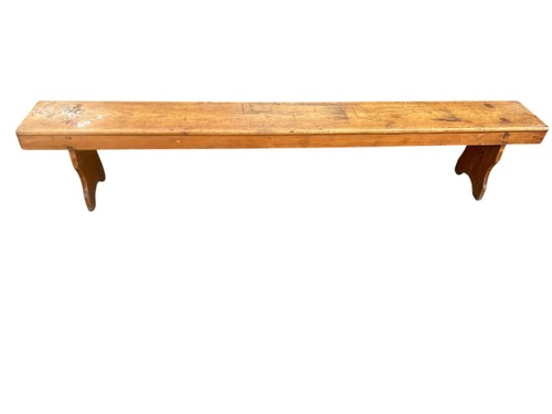 Victorian school pine - school, bench