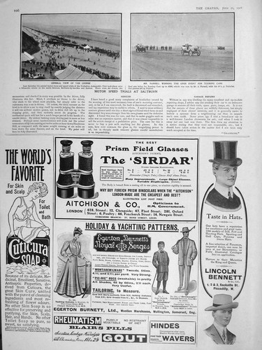 Original old antique print - old,