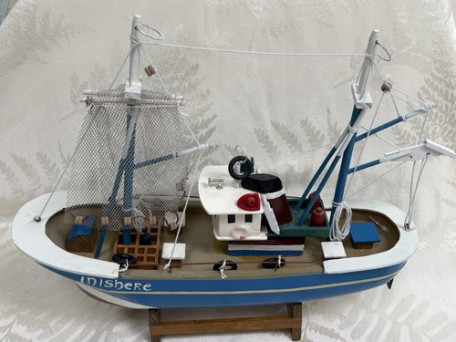 Blue white wooden - blue/white, crab