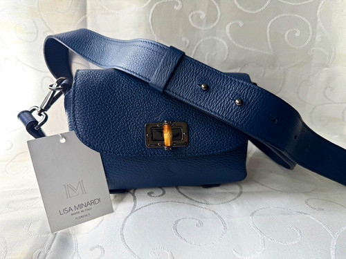Lisa minardi navy blue genuine - navy,