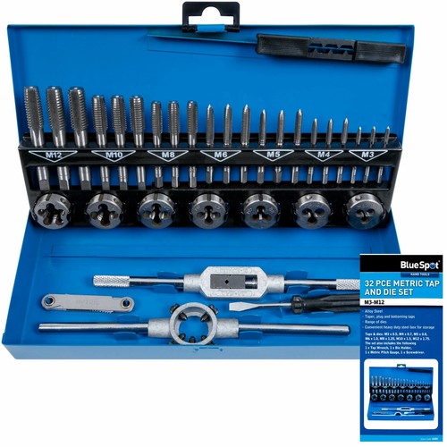 Bluespot 32pc metric tap and - bluespot,