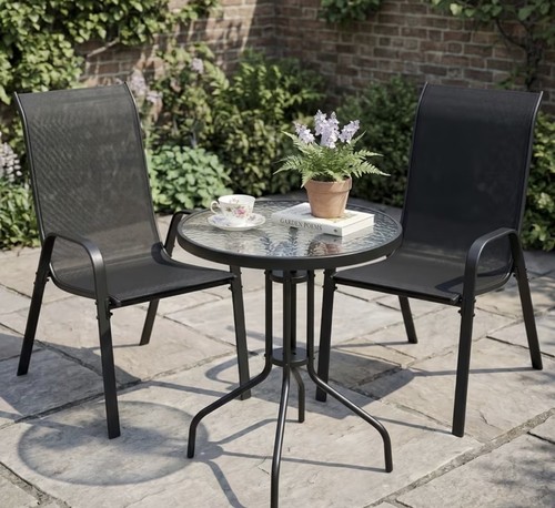 3pcs garden round glass - 3pcs, top