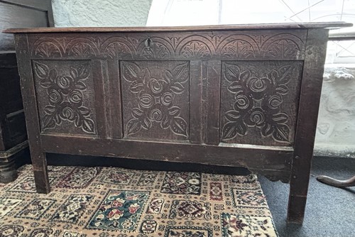 17th century large oak mule - oak,