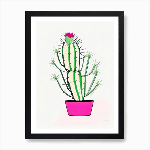 Easter cactus minimal line - minimal,