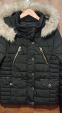 Zara TRF Black Padded Parka