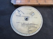 FREDERICK POLLARD CORONA DRILL PRESS DRILL SIZE ID CALCULATOR IDENTIFIER VTG