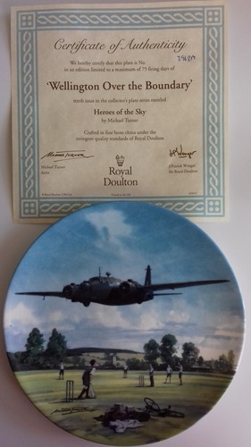 Royal doulton war plane plate - plane,