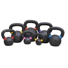 Premium Cast Iron Kettlebell Sturdy Weight 4kg–40kg Colour Coded Equipped Gym ®