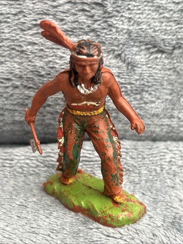 Plastic native american figure - american,