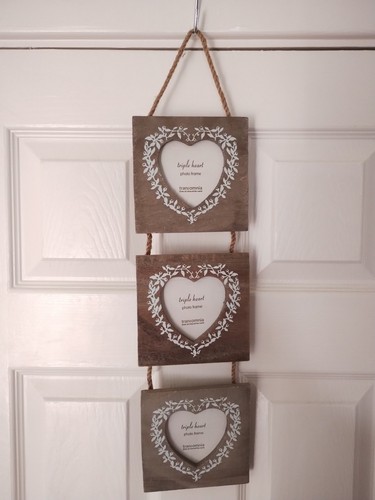 Triple heart hanging photo - heart,