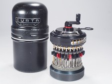 Curta calculator cutaway model