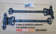 PAIR OF CORONET  cast iron