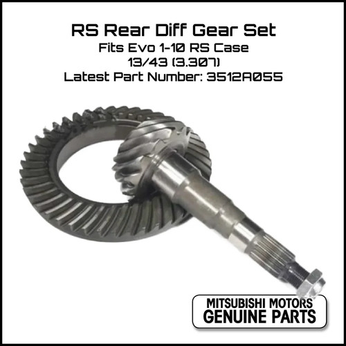 Crown wheel and pinion - crown, rs
