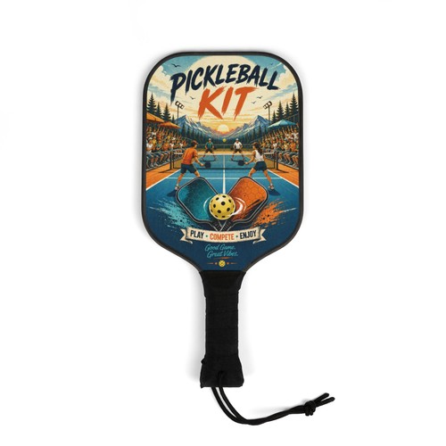 Retro pickleball kit paddle - retro, |
