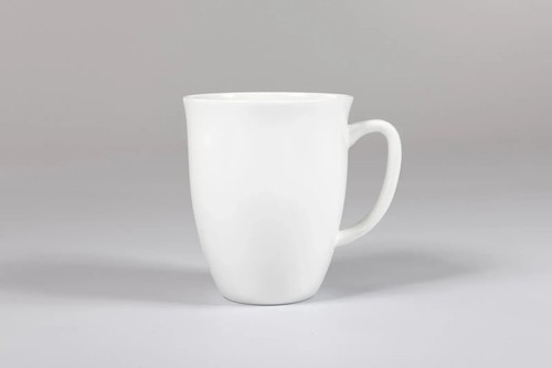 White bone china mugs - bone,