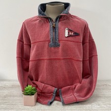 Fat Face Airlie Style 1/4 Zip Top Cornish Fisherman Red Flag Mens L VGC