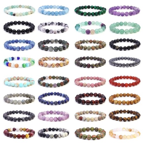 Natural stone beads bracelet - stone,