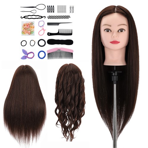 100 real hair training head - real,