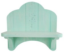 Rustic Mint Green Wooden Wall